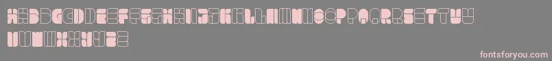WindowsInJapan Font – Pink Fonts on Gray Background