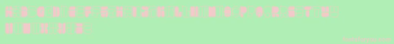 Więcej informacji o czcionce WindowsInJapan Czcionka WindowsInJapan – różowe czcionki na zielonym tle