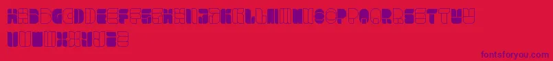 WindowsInJapan Font – Purple Fonts on Red Background