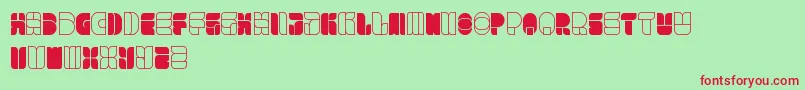 WindowsInJapan Font – Red Fonts on Green Background