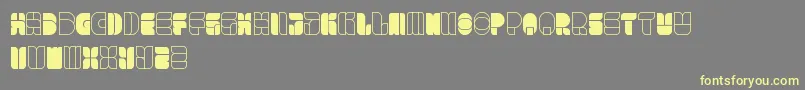 WindowsInJapan Font – Yellow Fonts on Gray Background