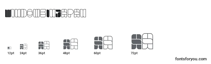 Размеры шрифта WindowsInJapan