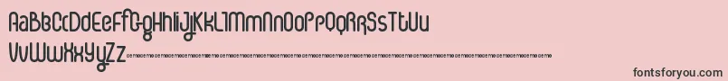 IceCs Font – Black Fonts on Pink Background