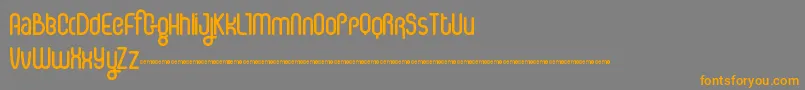 IceCs Font – Orange Fonts on Gray Background
