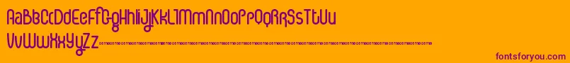 IceCs Font – Purple Fonts on Orange Background