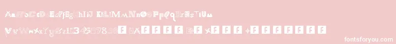 FsCollaboration1 Font – White Fonts on Pink Background
