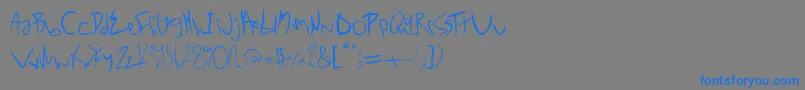 Noxway-Schriftart – Blaue Schriften auf grauem Hintergrund