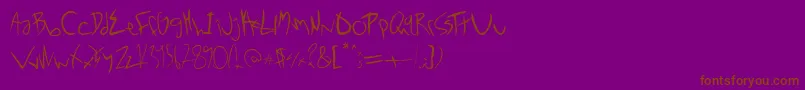 Шрифт Noxway – коричневые шрифты на фиолетовом фоне