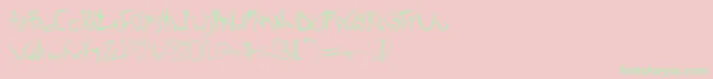 Noxway-Schriftart – Grüne Schriften auf rosa Hintergrund