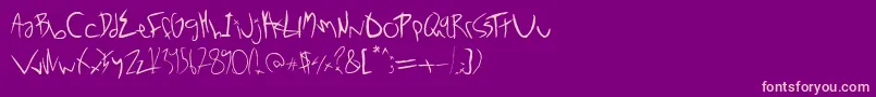 More about Noxway Font Noxway Font – Pink Fonts on Purple Background