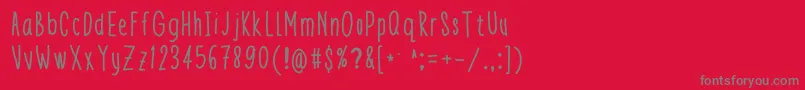 fuente Theeny – Fuentes Grises Sobre Fondo Rojo