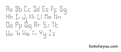 Обзор шрифта Ledsledstraightcond