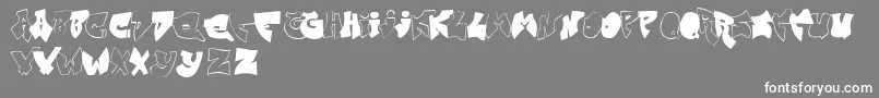 Zitgraff Font – White Fonts on Gray Background