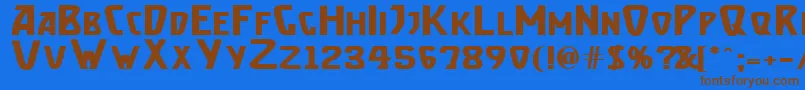 Saiba mais sobre a fonte Brassetb Fonte Brassetb – fontes marrons em um fundo azul