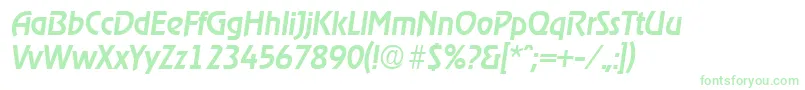 Шрифт RagtimeMediumita – зелёные шрифты