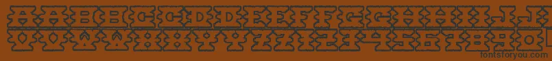 Montezumaancient Font – Black Fonts on Brown Background