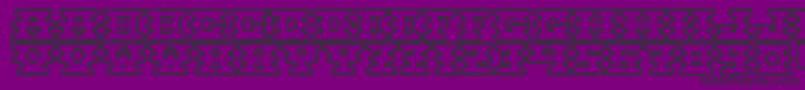 Montezumaancient Font – Black Fonts on Purple Background