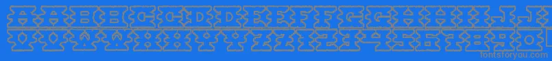 Шрифт Montezumaancient – серые шрифты на синем фоне