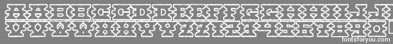 Montezumaancient Font – White Fonts on Gray Background