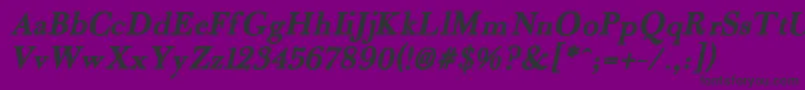 Fradlebi Font – Black Fonts on Purple Background