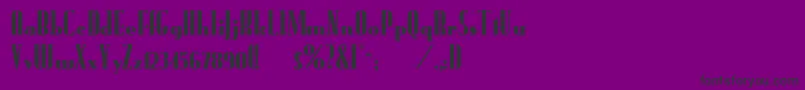 FundrunkNormal Font – Black Fonts on Purple Background