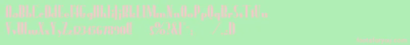 FundrunkNormal Font – Pink Fonts on Green Background