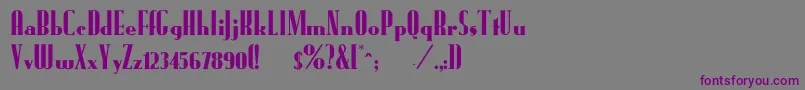 FundrunkNormal Font – Purple Fonts on Gray Background