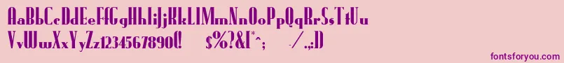 FundrunkNormal Font – Purple Fonts on Pink Background
