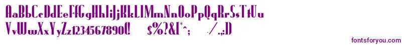 FundrunkNormal Font – Purple Fonts on White Background