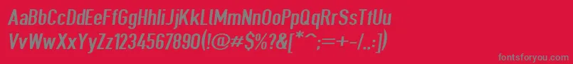 Giveahootsbdextobl Font – Gray Fonts on Red Background