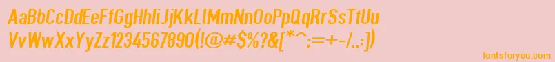 Giveahootsbdextobl Font – Orange Fonts on Pink Background