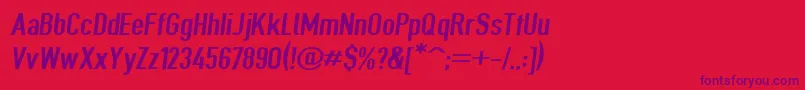 Giveahootsbdextobl Font – Purple Fonts on Red Background