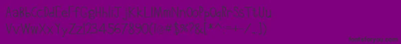 Clink Font – Black Fonts on Purple Background