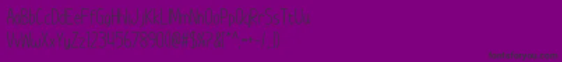 ImWunderland Font – Black Fonts on Purple Background