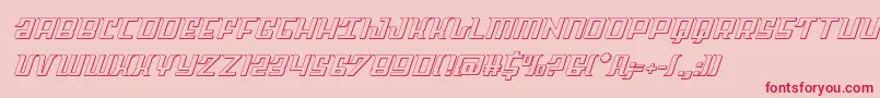 Skycabout Font – Red Fonts on Pink Background