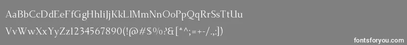 TehutiBook Font – White Fonts on Gray Background