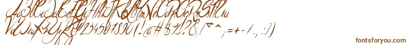 ElegantDragonItalic-fontti – ruskeat fontit