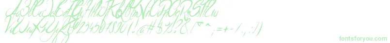 Шрифт ElegantDragonItalic – зелёные шрифты