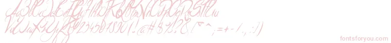 ElegantDragonItalic-Schriftart – Rosa Schriften auf weißem Hintergrund