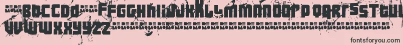 Ft3thehardwayrmxmesseddemo Font – Black Fonts on Pink Background
