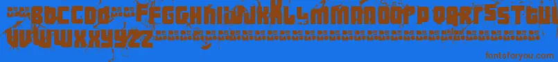 fuente Ft3thehardwayrmxmesseddemo – Fuentes Marrones Sobre Fondo Azul