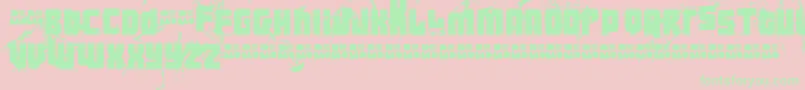 Ft3thehardwayrmxmesseddemo Font – Green Fonts on Pink Background