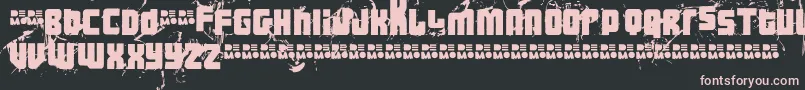 Ft3thehardwayrmxmesseddemo Font – Pink Fonts on Black Background