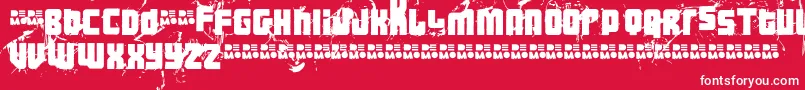 Ft3thehardwayrmxmesseddemo Font – White Fonts on Red Background