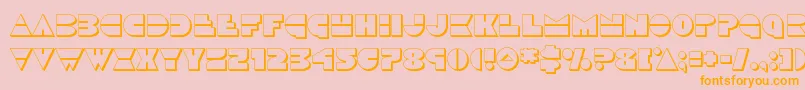 Discoduck3D Font – Orange Fonts on Pink Background