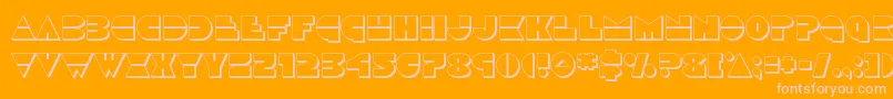 Discoduck3D Font – Pink Fonts on Orange Background
