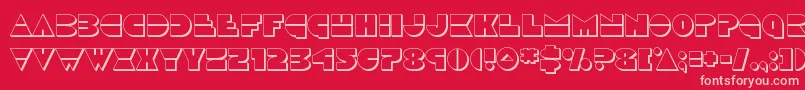 Discoduck3D Font – Pink Fonts on Red Background