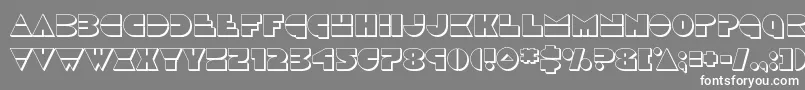 Discoduck3D Font – White Fonts on Gray Background