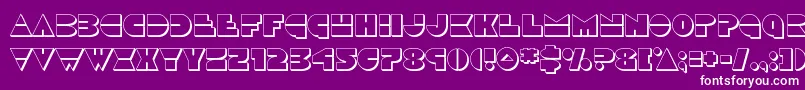 Discoduck3D Font – White Fonts on Purple Background