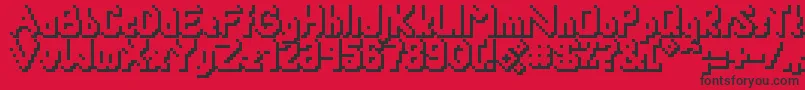 Smackyformulasha Font – Black Fonts on Red Background